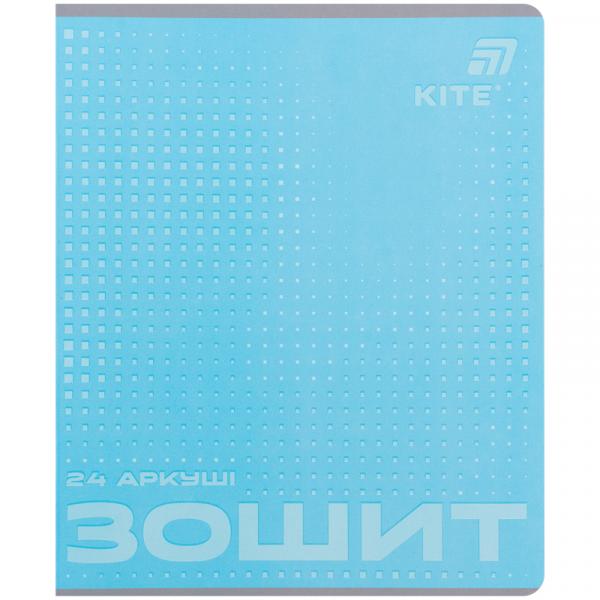 Зошит 24 арк., кл., софт тач + УФ лак об'ємний, Kite OC