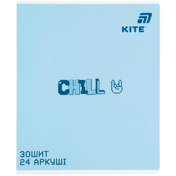 Зошит 24 арк., лін., софт тач + УФ лак об'ємний, Kite OC