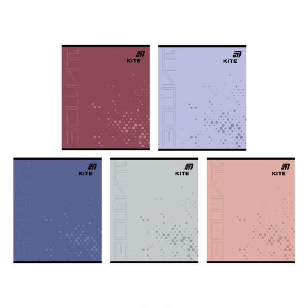 Зошит 48 арк., кл., гібр. лак + УФ лак, Kite One color