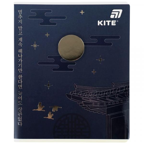 Зошит 48 арк., кл., фольга + УФ лак, Kite