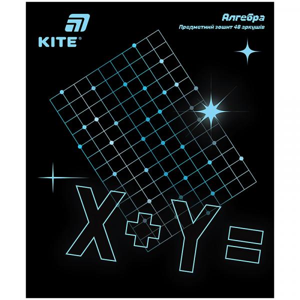 Зошит предметн. 48 арк., кл., софт тач+УФ, Lumen, алгебра