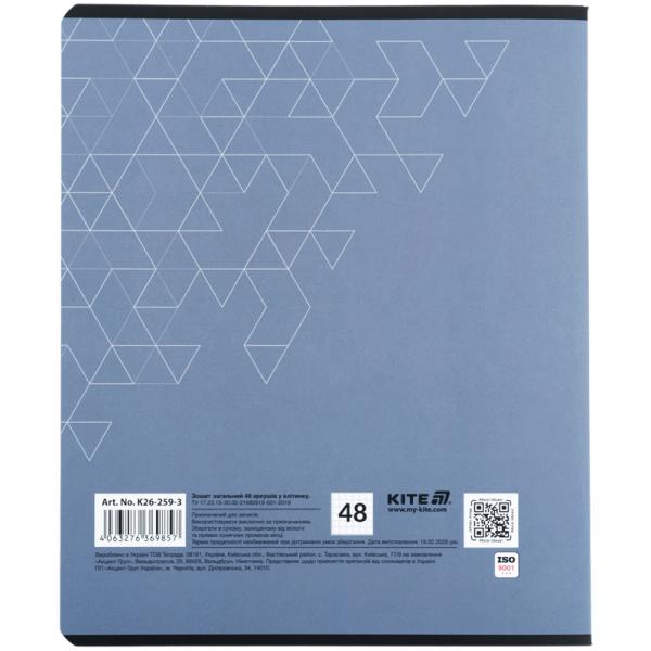 Зошит 48 арк., кл., софт тач + УФ лак, Kite One color 3