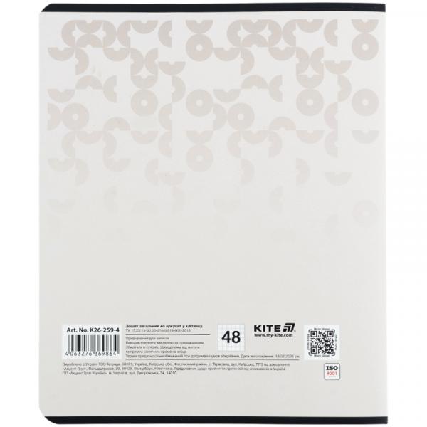 Зошит 48 арк., кл., софт тач + УФ лак, Kite One color 4