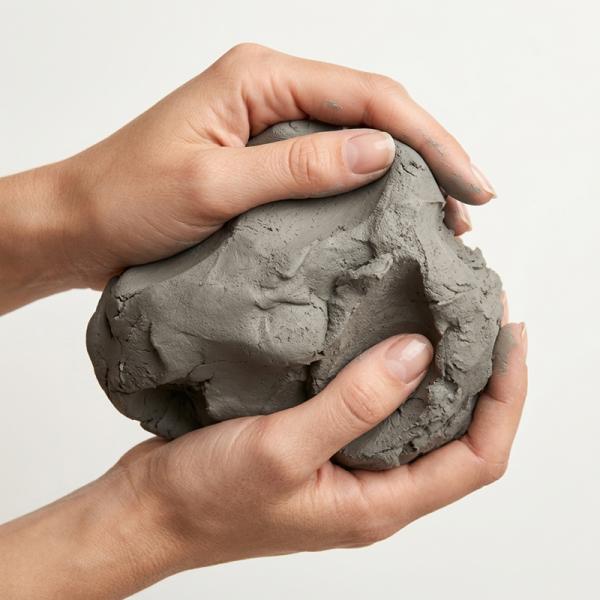 Глина самозастигаюча Kite Creative, сіра, 500 гр