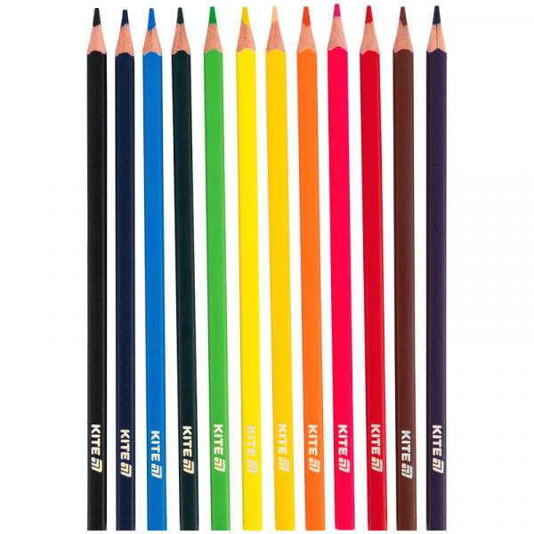 Олівці кольорові у пеналі, 12 шт., Kite Creative, Colorful