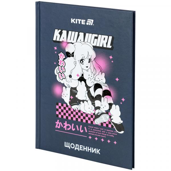 Щоденник шкільний, тверда обкл, Kawaii girl