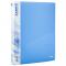 Папка на 4-х кільцях, 35 мм, прозора синя