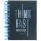 Блокнот з розділювачами, А5, 120арк, кліт, Think fast