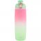 Пляшечка для води 760 мл, рожево-салатова